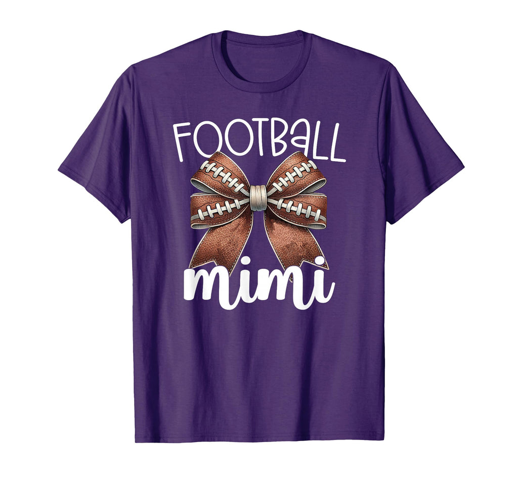 Football Mimi Football Coquette Bow T-Shirt - Trendy Graphic Unisex - T-Shirt, Sweatshirt, Hoodie