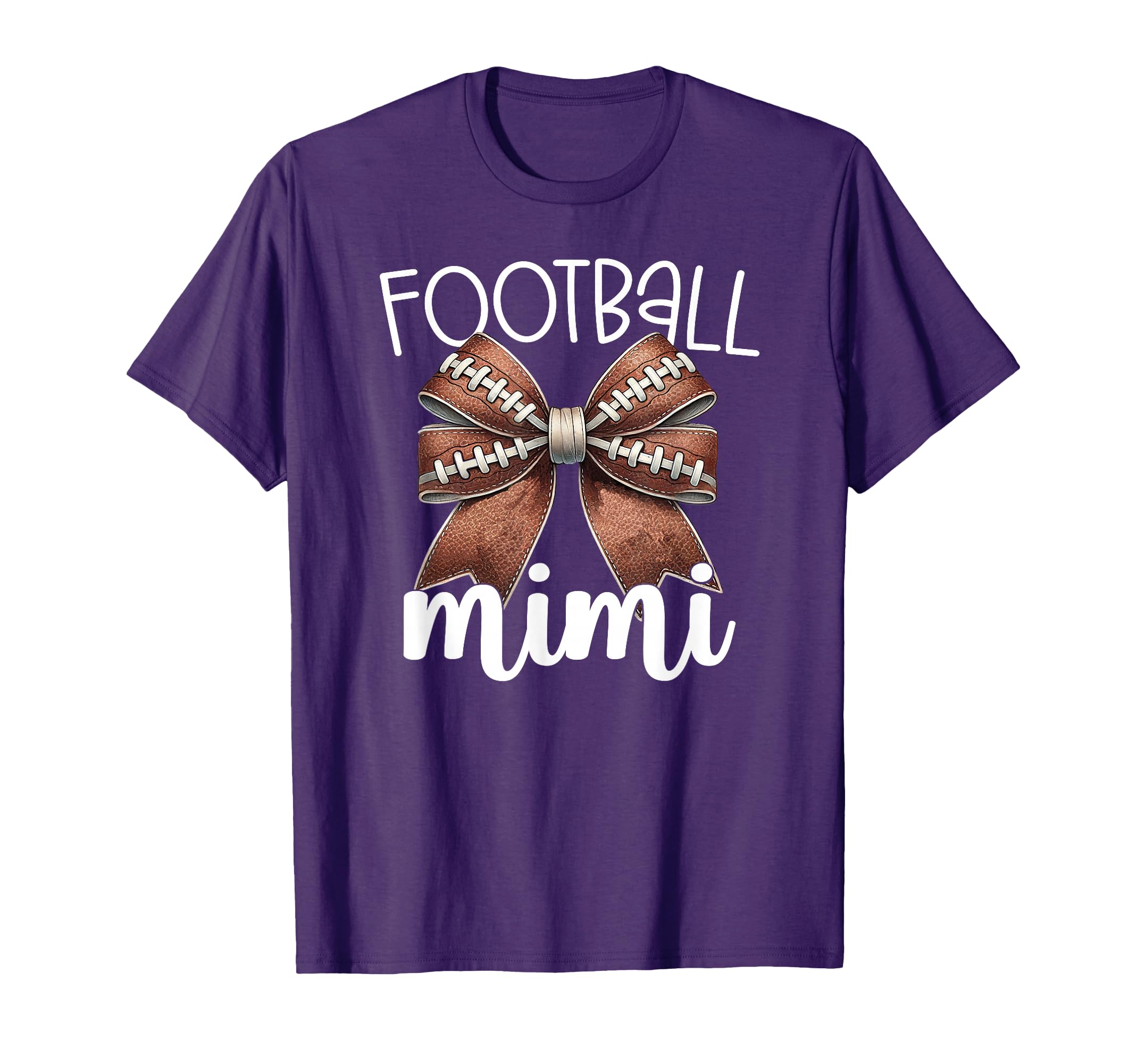 Football Mimi Football Coquette Bow T-Shirt - Minimalist Print Unisex - T-Shirt, Sweatshirt, Hoodie