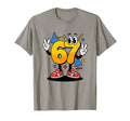 90S Cartoon Mascot Number 67 T-Shirt - Casual Everyday Wear Unisex - T-Shirt, Sweatshirt, Hoodie