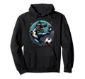 Soccer Player T Rex Dinosaur Kicking Hoodie - Streetwear Style Men Women - T-Shirt, Sweatshirt, Hoodie
