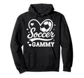 Soccer Gammy Heart Love Soccer Player Hoodie - Graphic Print Unisex - T-Shirt, Sweatshirt, Hoodie