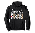 Soccer Mom Leopard Mom Soccer Player Hoodie - Streetwear Style Men Women - T-Shirt, Sweatshirt, Hoodie