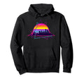 Synthwave Sunset Over Los Angeles Hoodie - Casual Everyday Wear for Adults - T-Shirt, Sweatshirt, Hoodie
