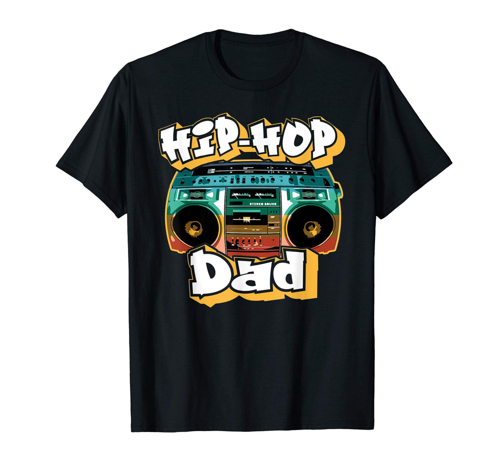 Hip Hop Dad Old School 80S 90S Boombox T-Shirt - Graphic Print Unisex - T-Shirt, Sweatshirt, Hoodie