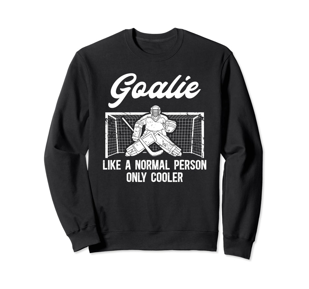 Ice Hockey Goalie Goaltender Ice Sweatshirt - Graphic Print for Adults - T-Shirt, Sweatshirt, Hoodie