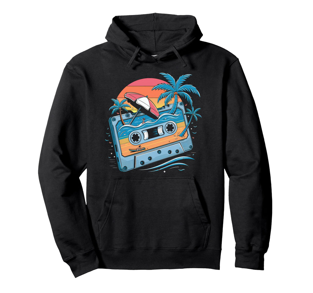 Cassette 80S 90S Party Mixtape Tape Hoodie - Custom Art Print Men Women - T-Shirt, Sweatshirt, Hoodie