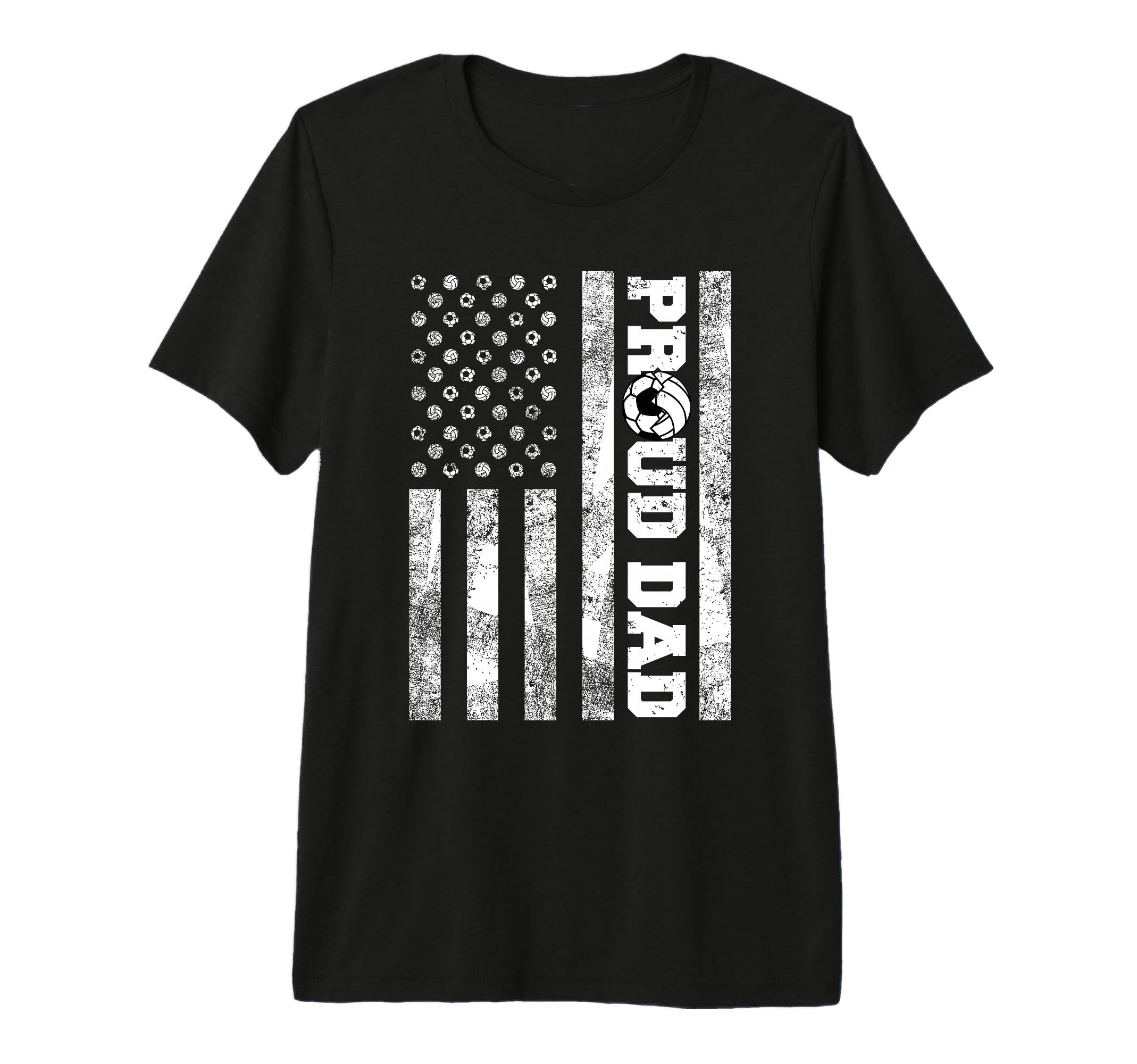 Mens Proud Dad American Flag Funny T-Shirt - Novelty Apparel Men Women - T-Shirt, Sweatshirt, Hoodie