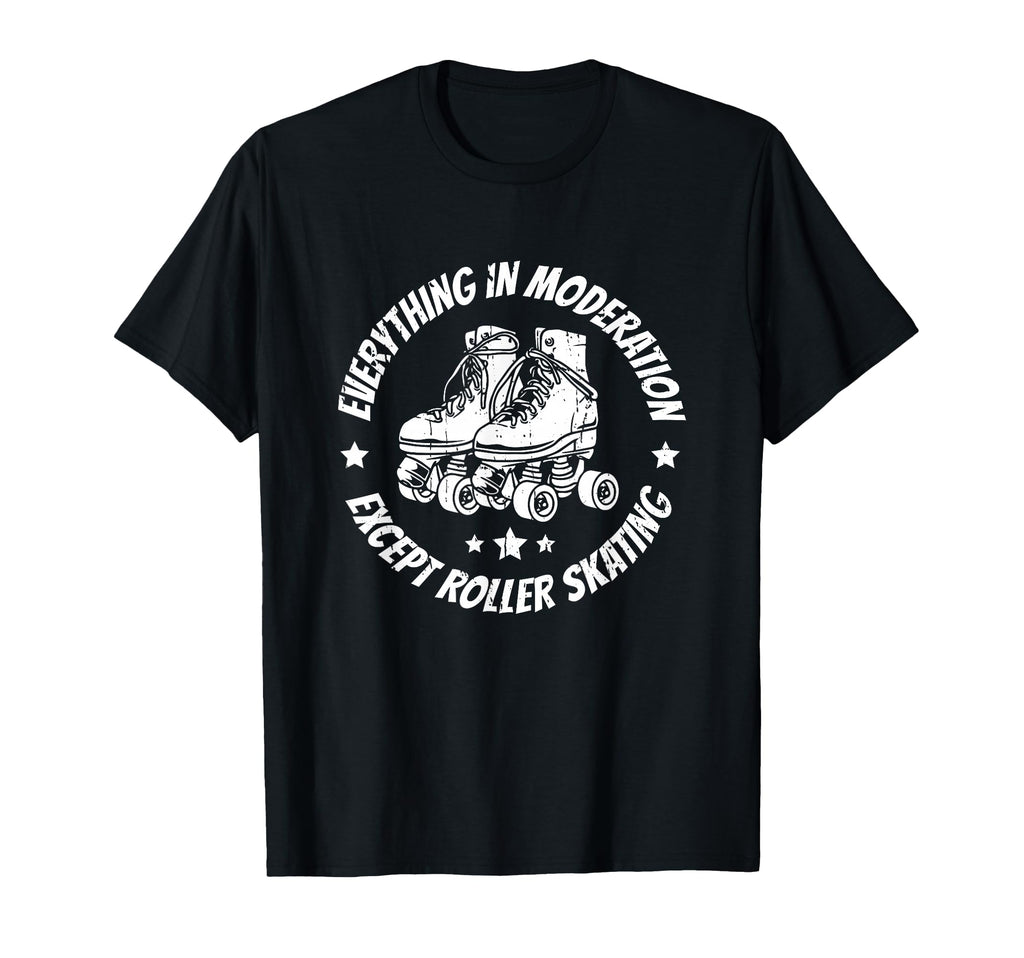 Skates Skater Roller Skating T-Shirt - Graphic Print for Adults - T-Shirt, Sweatshirt, Hoodie