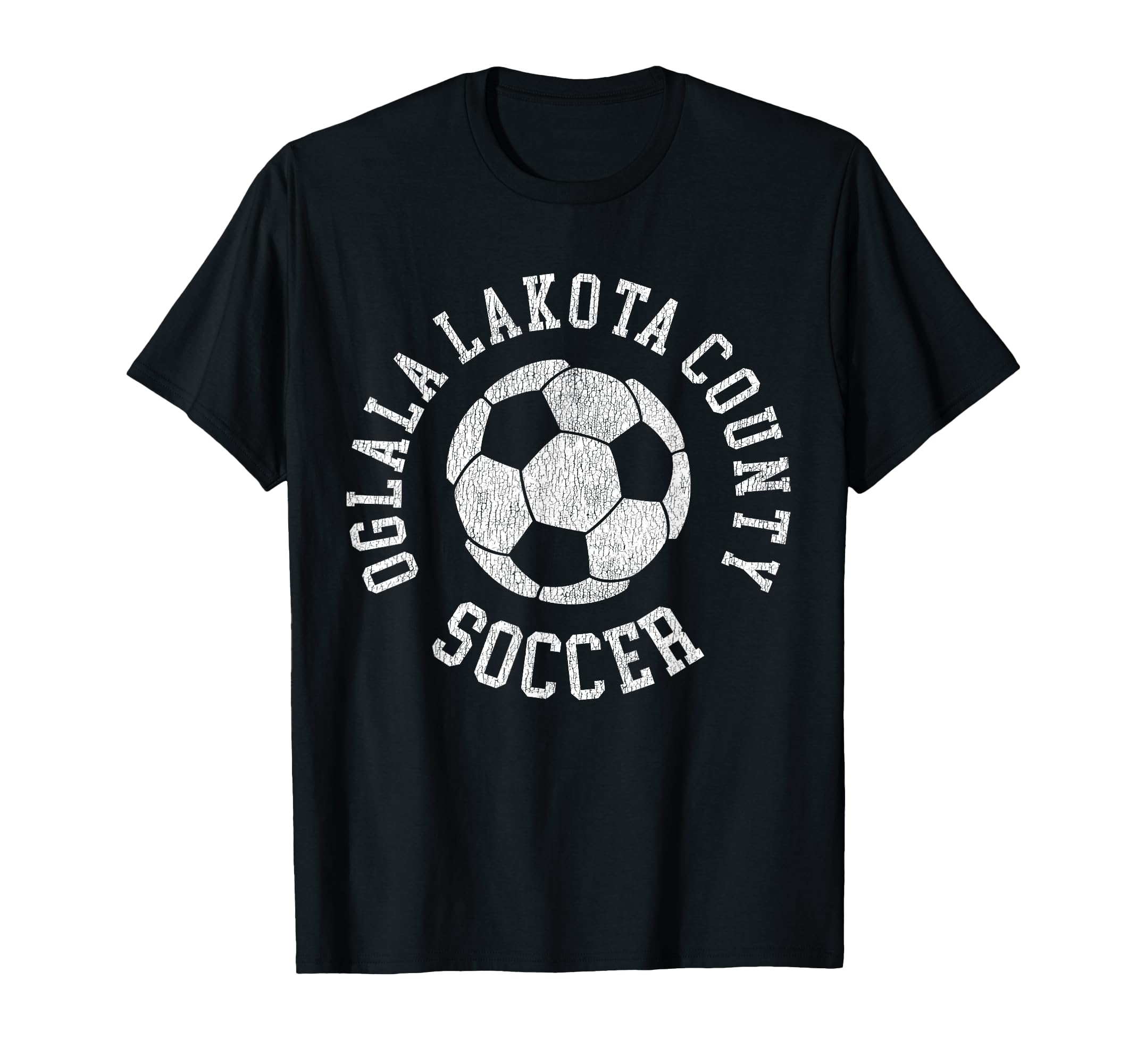 Oglala Lakota County Soccer Distressed T-Shirt - Streetwear Style Unisex - T-Shirt, Sweatshirt, Hoodie