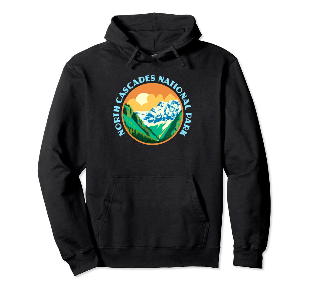 North Cascades National Park Wpa Hoodie - Trendy Graphic for Adults - T-Shirt, Sweatshirt, Hoodie