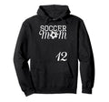 Soccer Mom Jersey Number 12 Favorite Hoodie - Aesthetic Graphic Unisex - T-Shirt, Sweatshirt, Hoodie