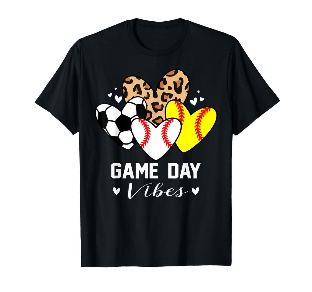 Game Day Vibes Funny Baseball T-Shirt - Casual Everyday Wear for Adults - T-Shirt, Sweatshirt, Hoodie