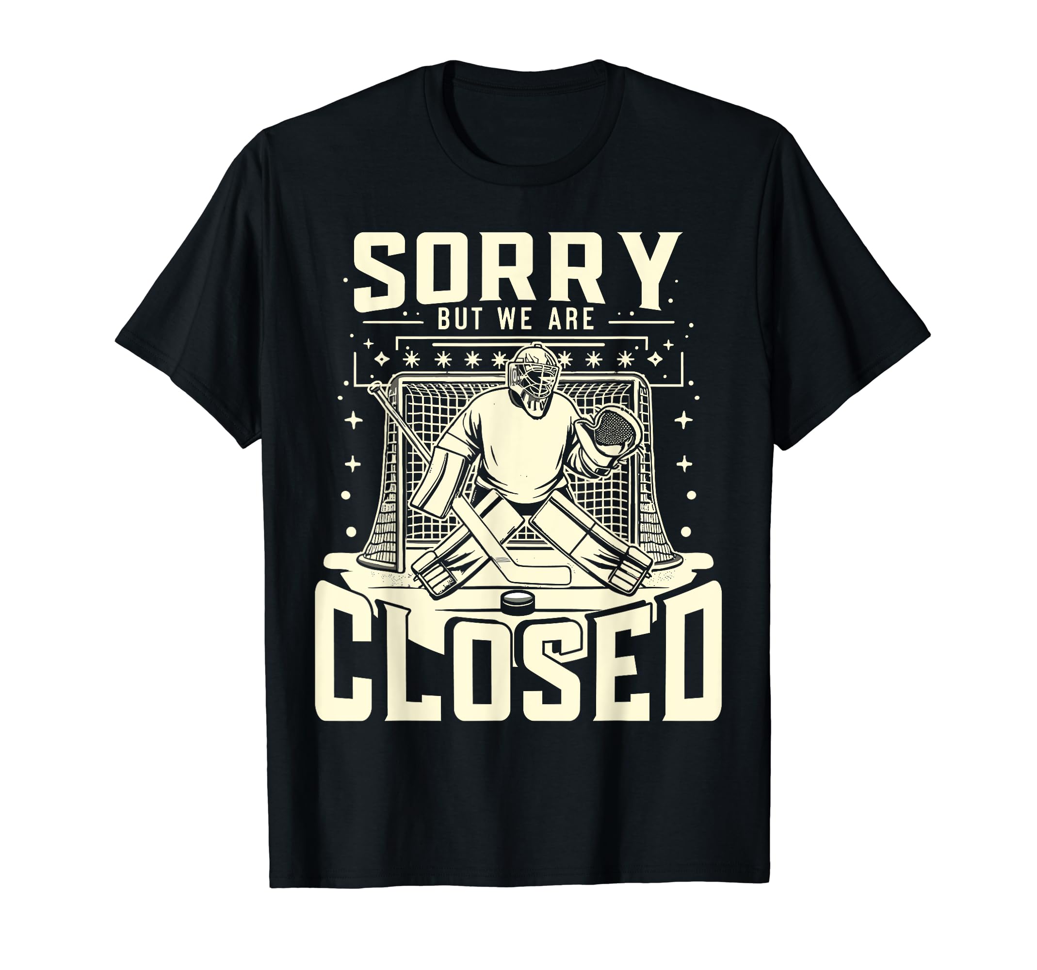 Goalie Goalkeeper Ice Hockey Player T-Shirt - Custom Art Print Men Women - T-Shirt, Sweatshirt, Hoodie