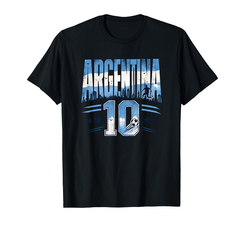 Argentina Football 10 Soccer Lovers T-Shirt - Custom Art Print for Adults - T-Shirt, Sweatshirt, Hoodie