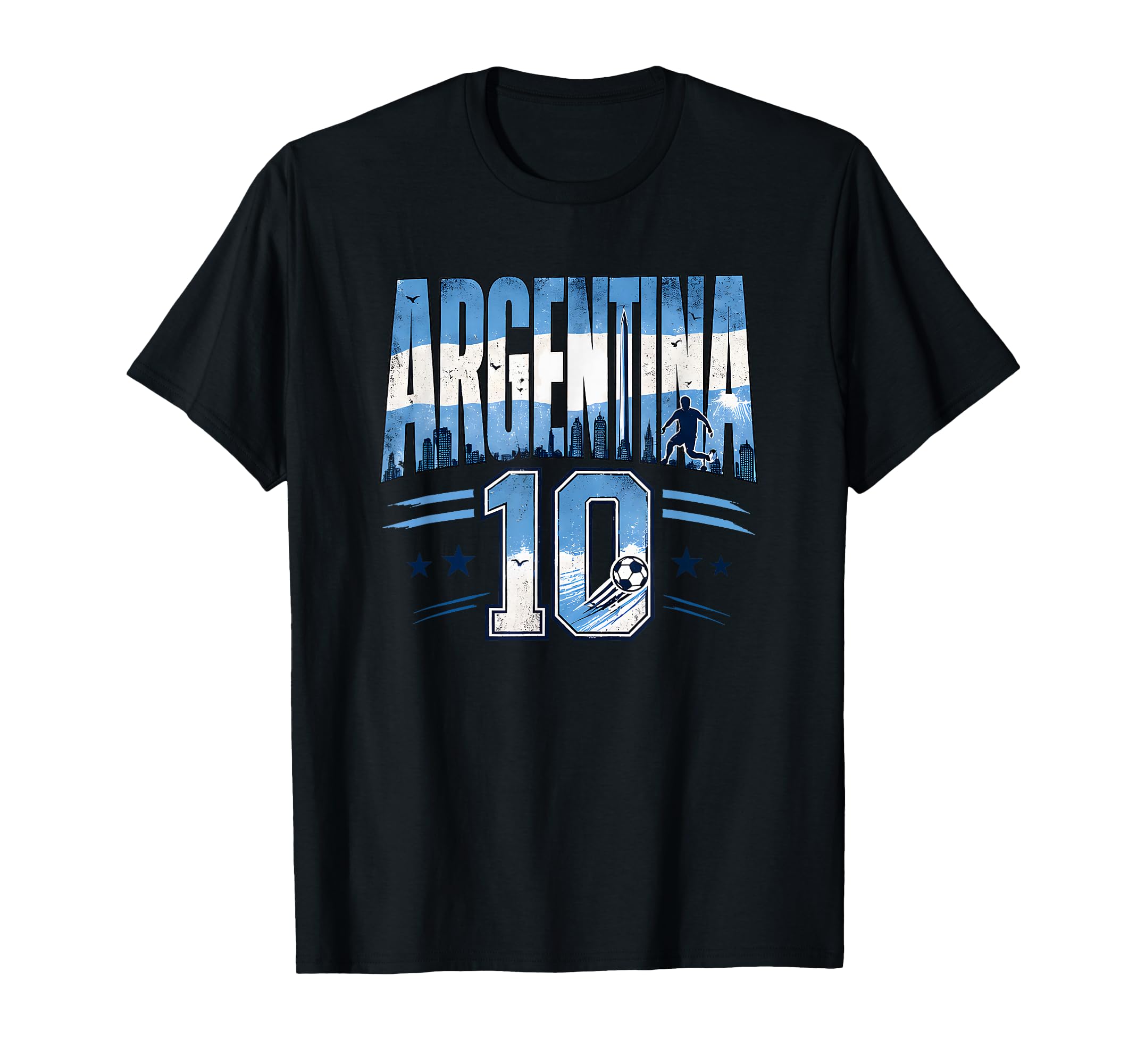 Argentina Football 10 Soccer Lovers T-Shirt - Custom Art Print for Adults - T-Shirt, Sweatshirt, Hoodie