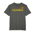 Uganda Flag Sports Football Soccer T-Shirt - Custom Art Print Men Women - T-Shirt, Sweatshirt, Hoodie