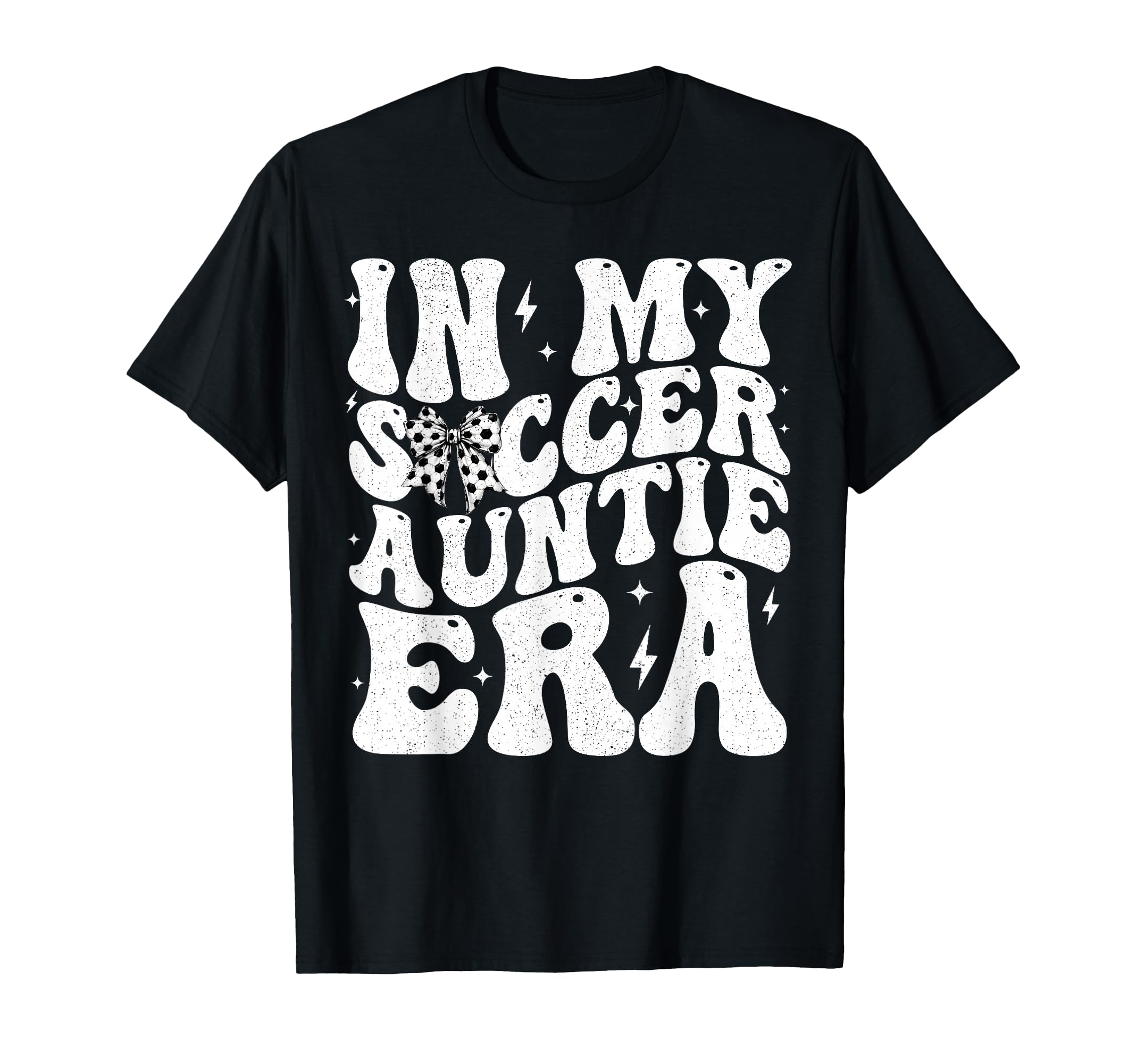 Soccer Auntie Funny Coquette Bow T-Shirt - Fun Novelty Design for Adults - T-Shirt, Sweatshirt, Hoodie