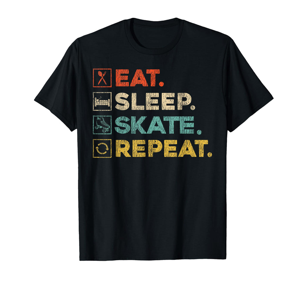 Roller Skating Skate 1970S Eat Sleep T-Shirt - Streetwear Style for Adults - T-Shirt, Sweatshirt, Hoodie