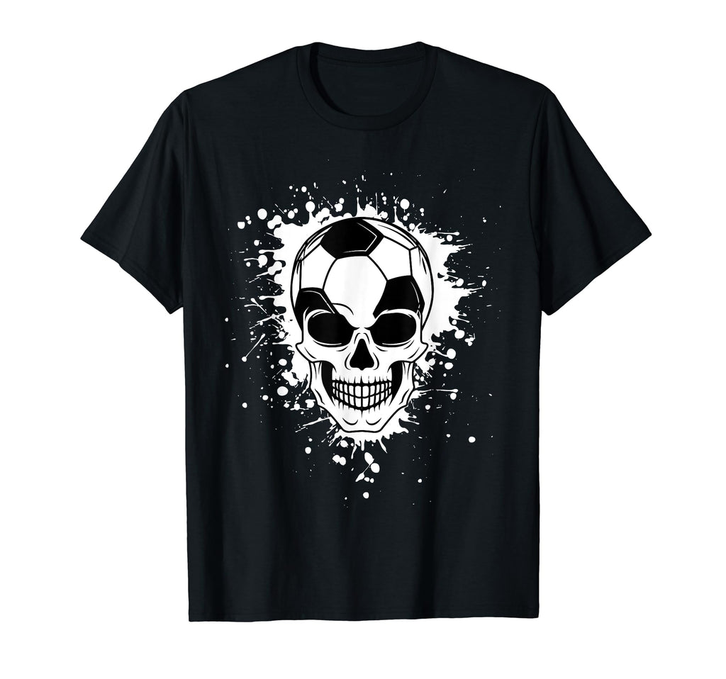 Halloween Soccer Ball Skull Sport T-Shirt - Aesthetic Graphic for Adults - T-Shirt, Sweatshirt, Hoodie