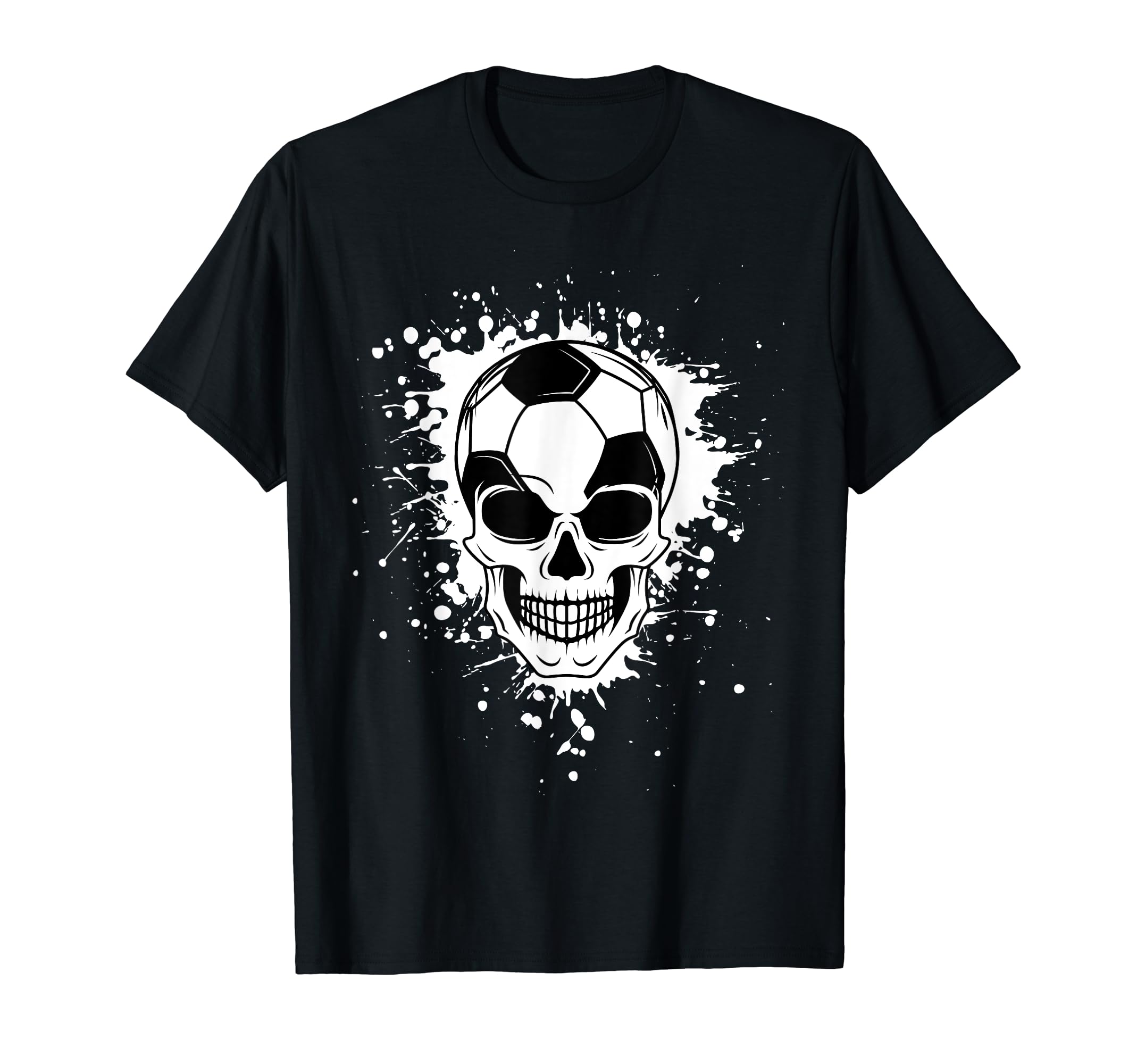 Halloween Soccer Ball Skull Sport T-Shirt - Aesthetic Graphic for Adults - T-Shirt, Sweatshirt, Hoodie
