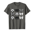 Soccer Coquette Black White Soccer T-Shirt - Minimalist Print for Adults - T-Shirt, Sweatshirt, Hoodie
