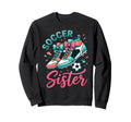 Soccer Sister Coquette Bow Shoes Sweatshirt - Graphic Print for Adults - T-Shirt, Sweatshirt, Hoodie