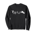 Love Soccer I Love Soccer Sport Sweatshirt - Trendy Graphic for Adults - T-Shirt, Sweatshirt, Hoodie