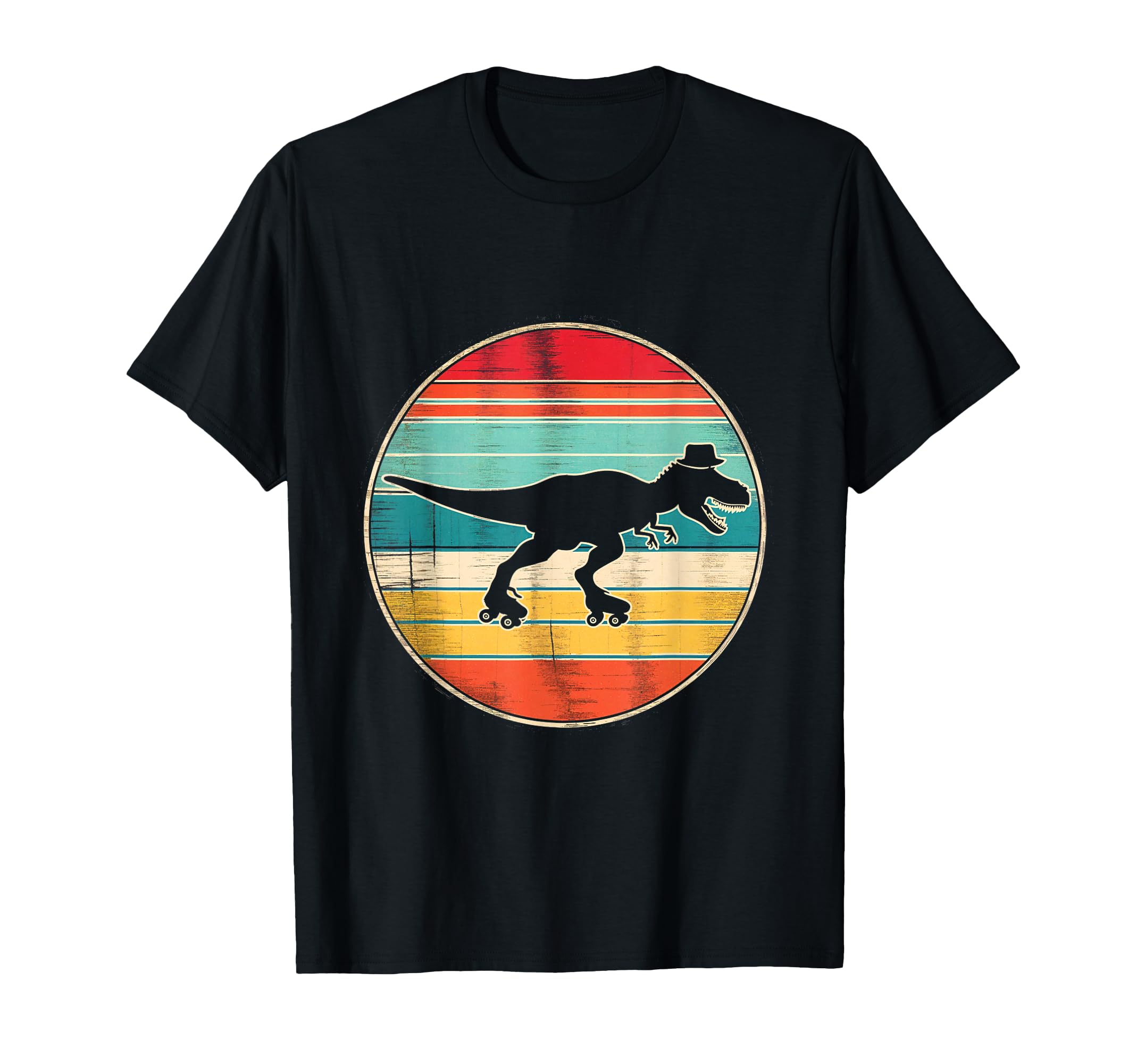 Roller Skating Dinosaur T Rex T-Shirt - Casual Everyday Wear for Adults - T-Shirt, Sweatshirt, Hoodie