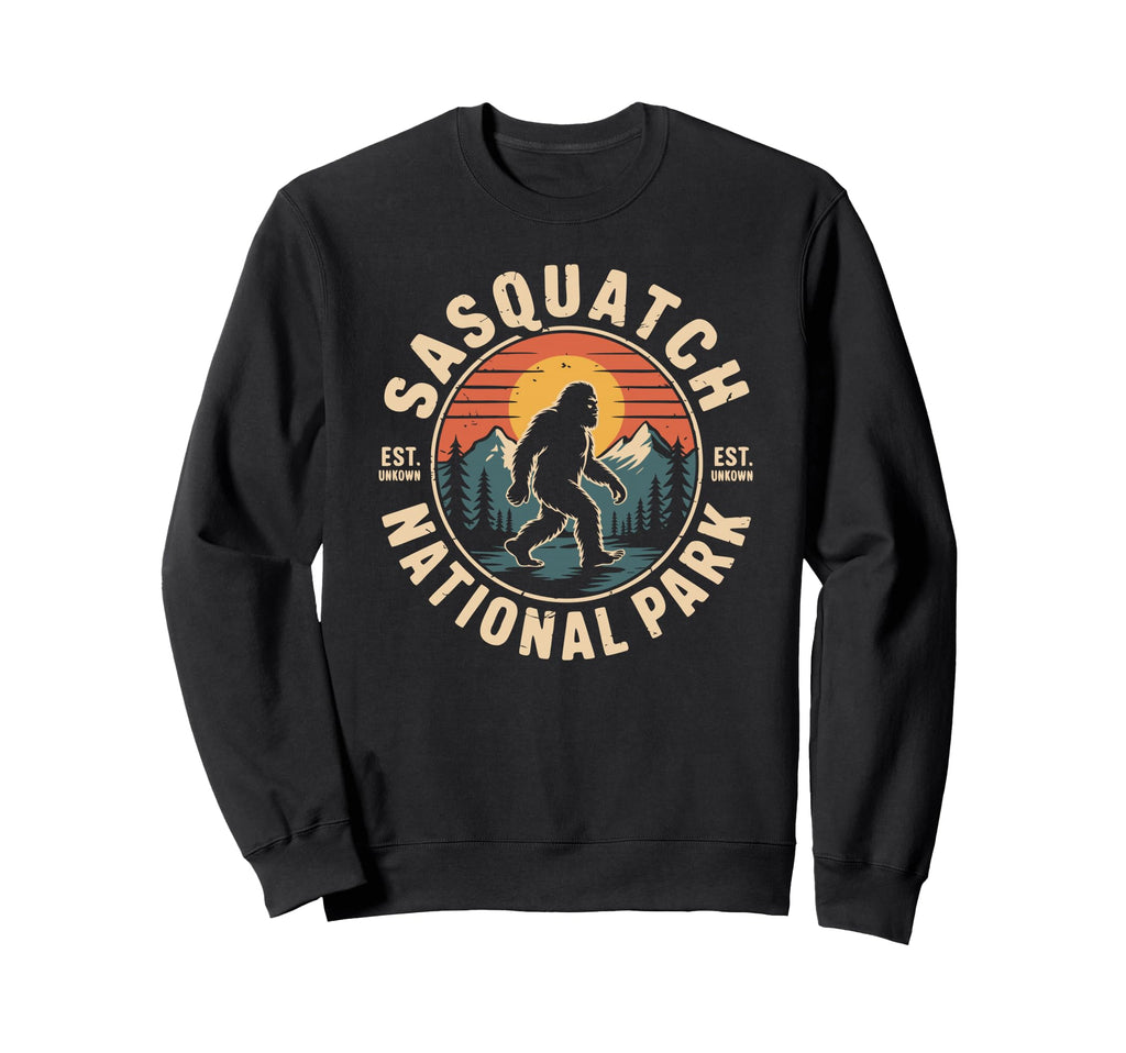 Sasquatch National Park Bigfoot Sweatshirt - Trendy Graphic Men Women - T-Shirt, Sweatshirt, Hoodie