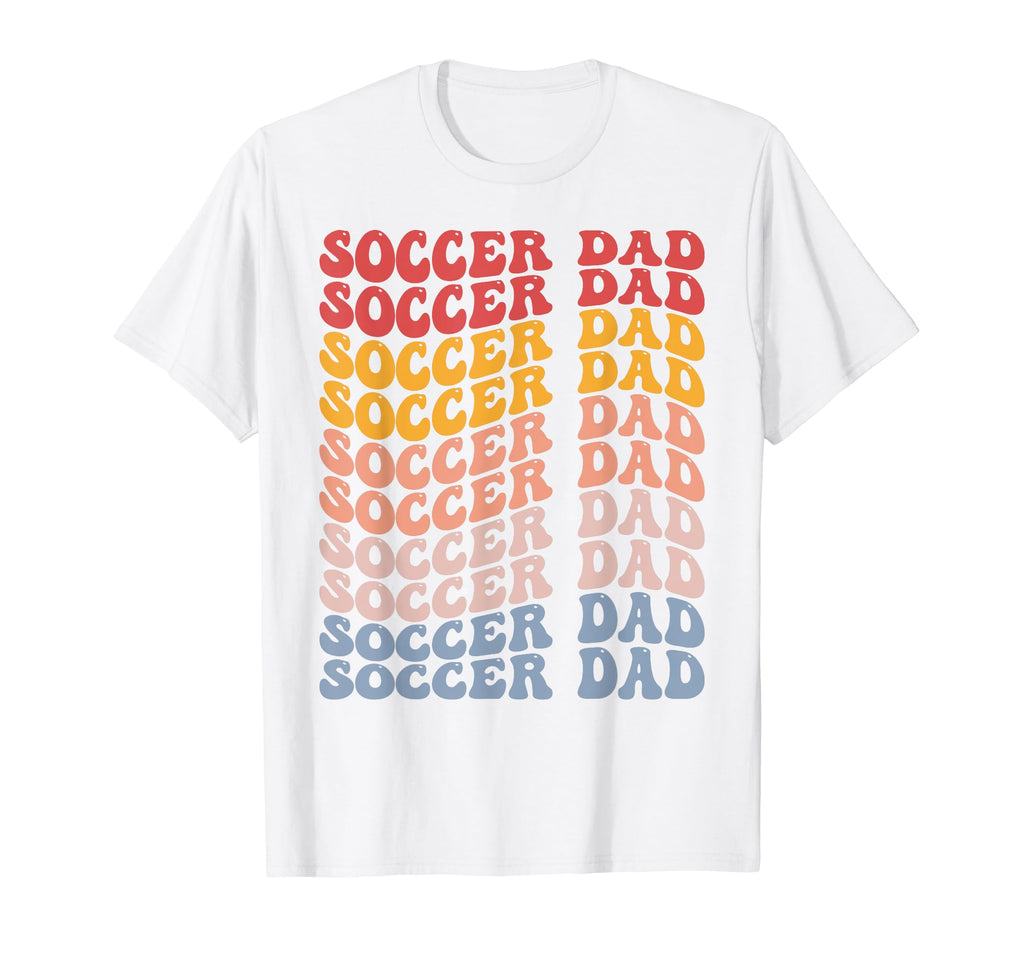 Soccer Dad Groovy Soccer Dad T-Shirt - Aesthetic Graphic for Adults - T-Shirt, Sweatshirt, Hoodie
