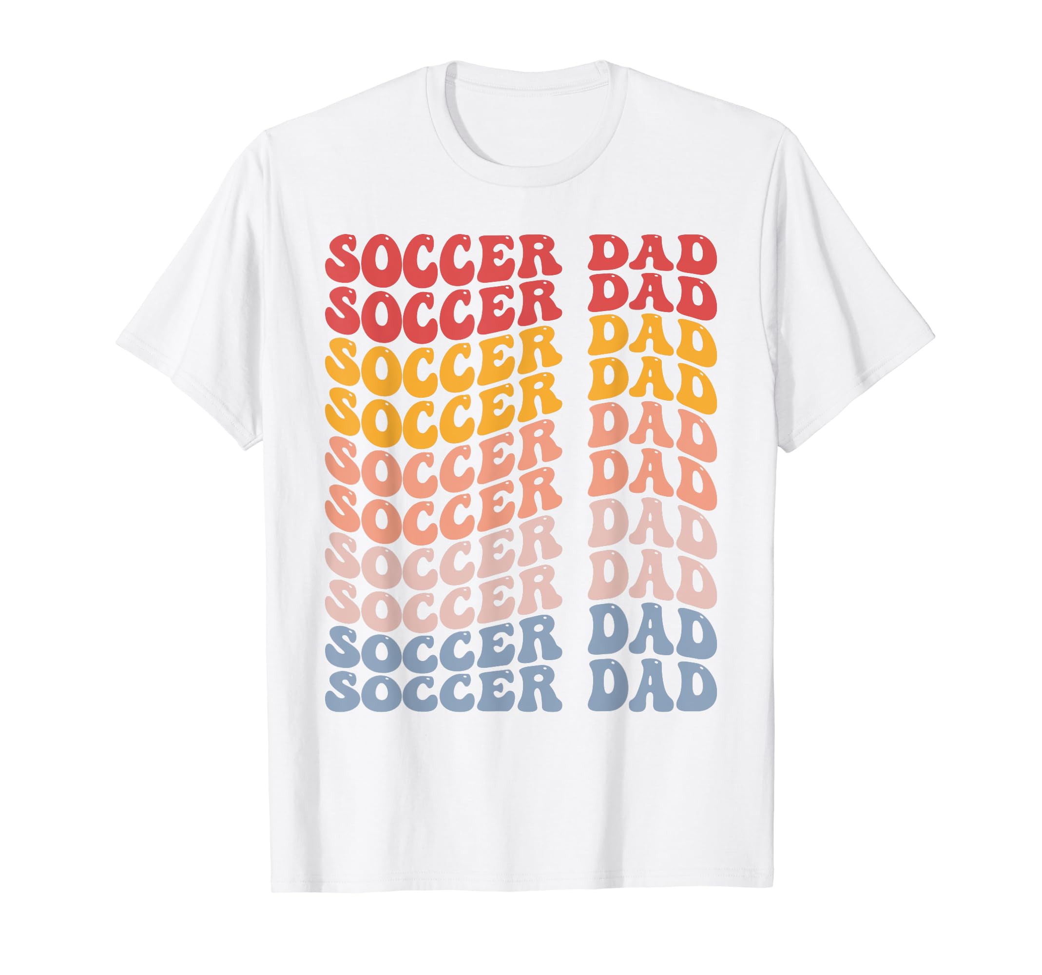 Soccer Dad Groovy Soccer Dad T-Shirt - Aesthetic Graphic for Adults - T-Shirt, Sweatshirt, Hoodie