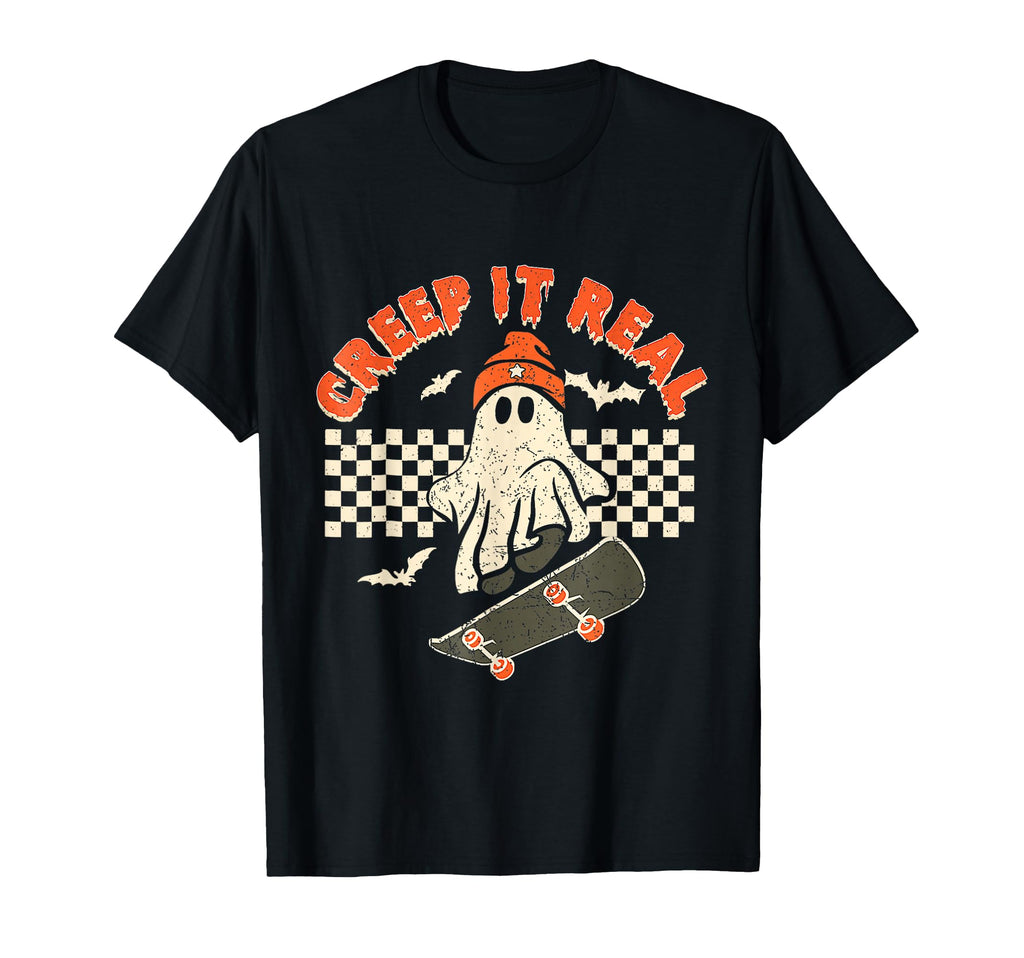 Creep It Real Skateboarding T-Shirt - Minimalist Print for Adults - T-Shirt, Sweatshirt, Hoodie