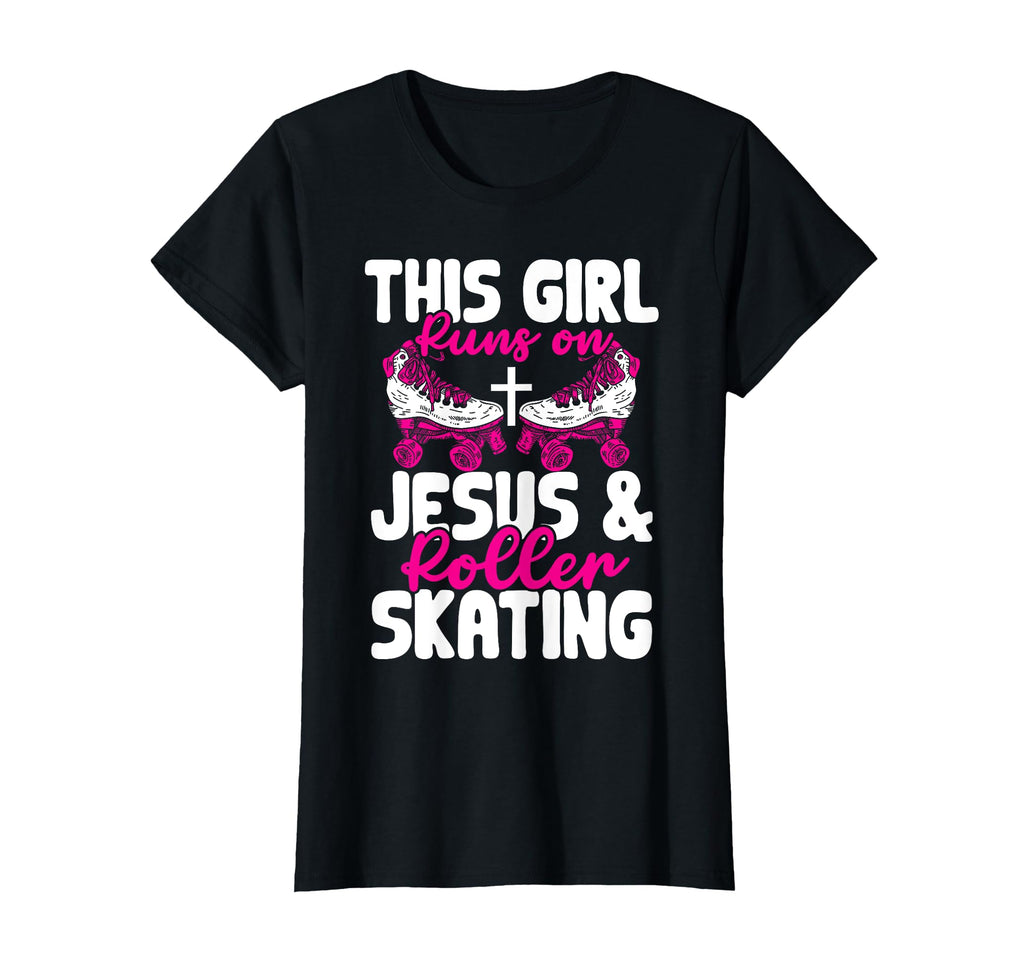 This Runs Jesus And Roller Skating T-Shirt - Unique Graphic for Adults - T-Shirt, Sweatshirt, Hoodie