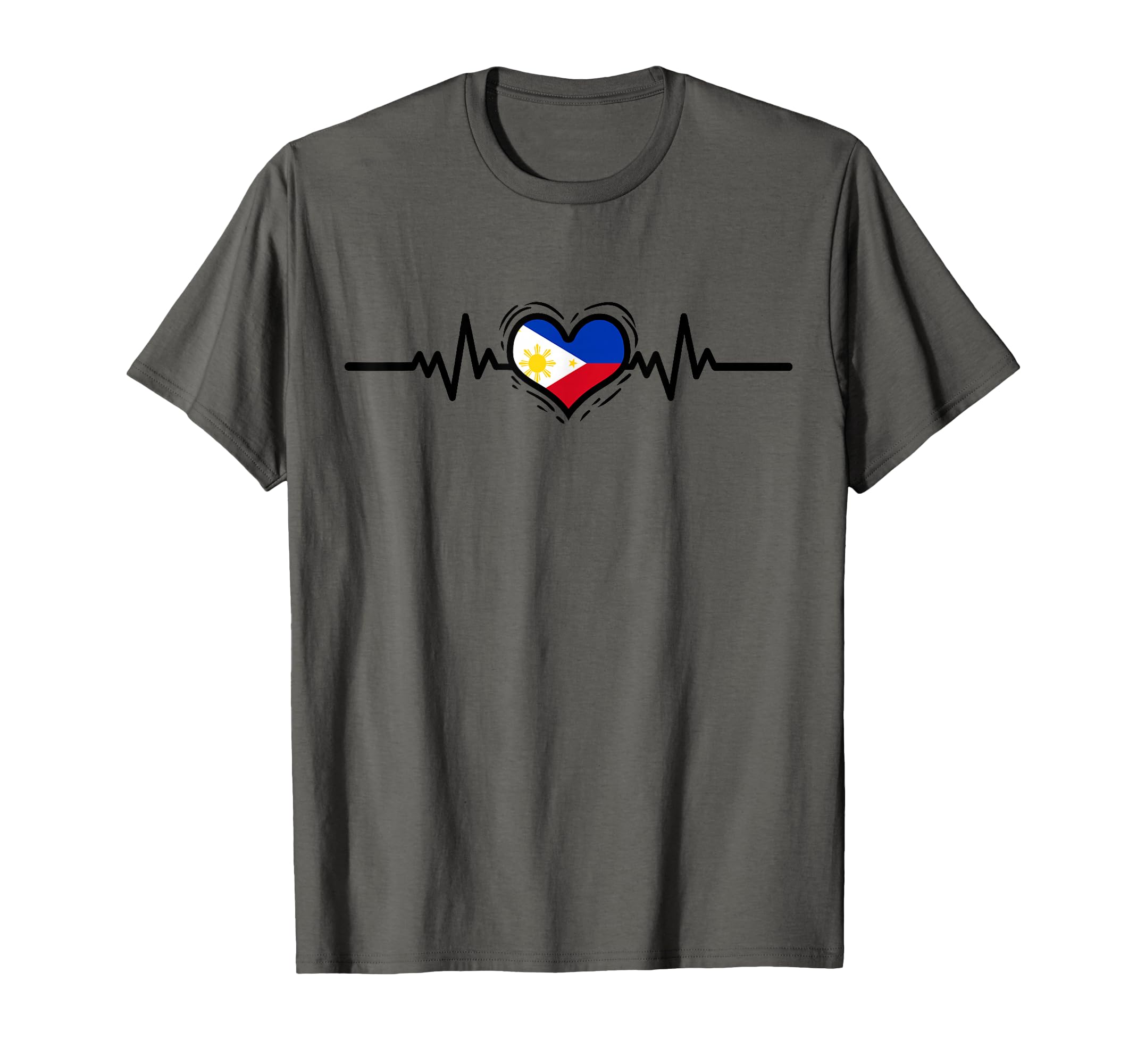 Heartbeat Filipino Roots T-Shirt - Casual Everyday Wear Unisex - T-Shirt, Sweatshirt, Hoodie