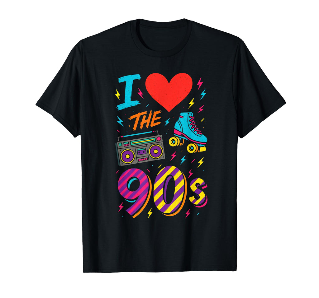 I Heart 90S 90S Roller Skate T-Shirt - Custom Art Print for Adults - T-Shirt, Sweatshirt, Hoodie