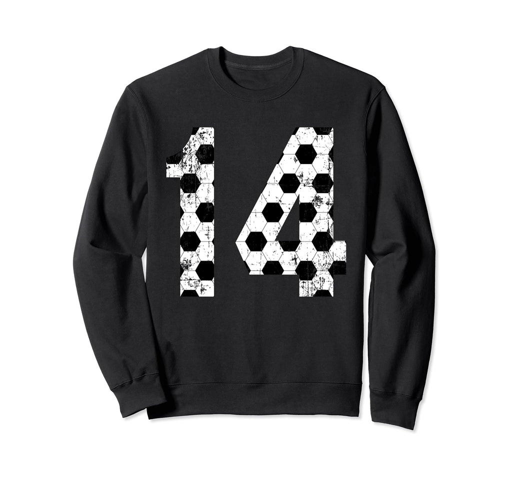 Soccer 14 Jersey Number Sweatshirt - Custom Art Print Men Women - T-Shirt, Sweatshirt, Hoodie