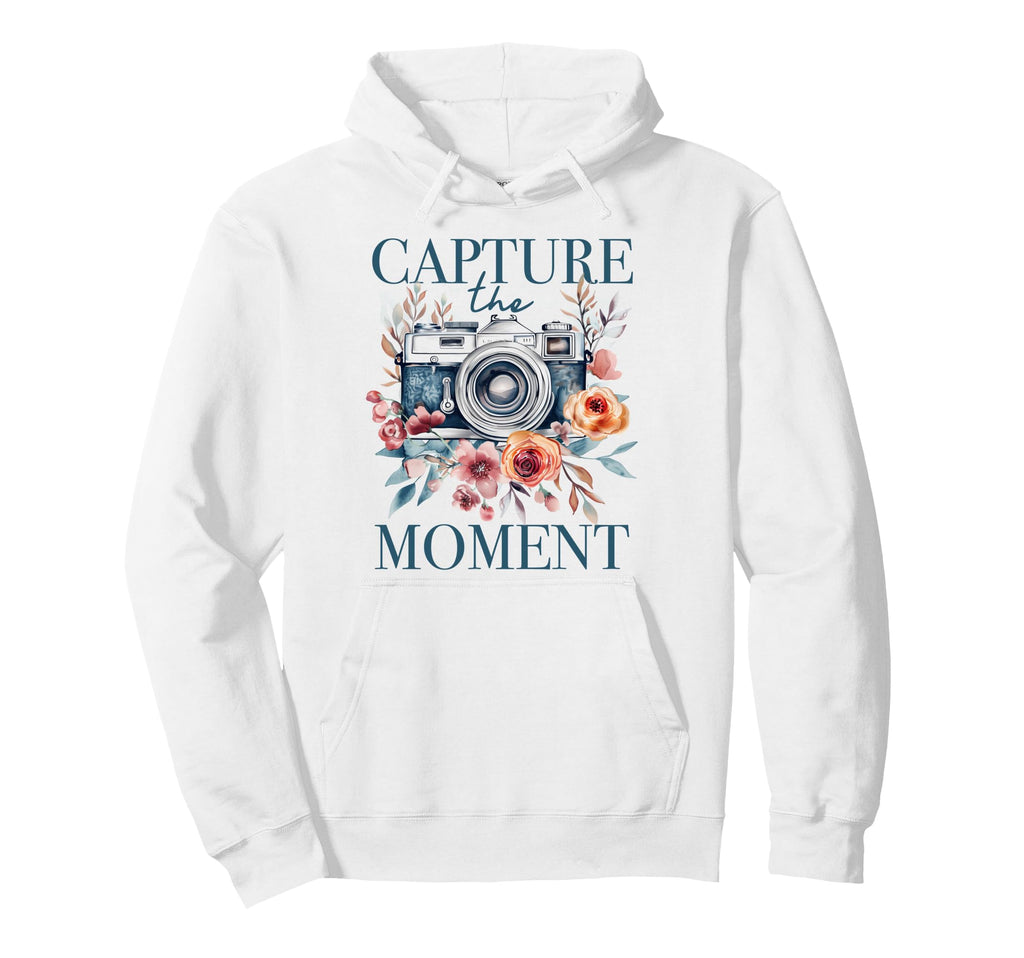 Photographer Capture Moment Camera Hoodie - Custom Art Print Men Women - T-Shirt, Sweatshirt, Hoodie