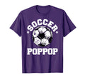 Soccer Poppop Soccer Ball Distressed Funny T-Shirt - Unique Graphic Unisex - T-Shirt, Sweatshirt, Hoodie