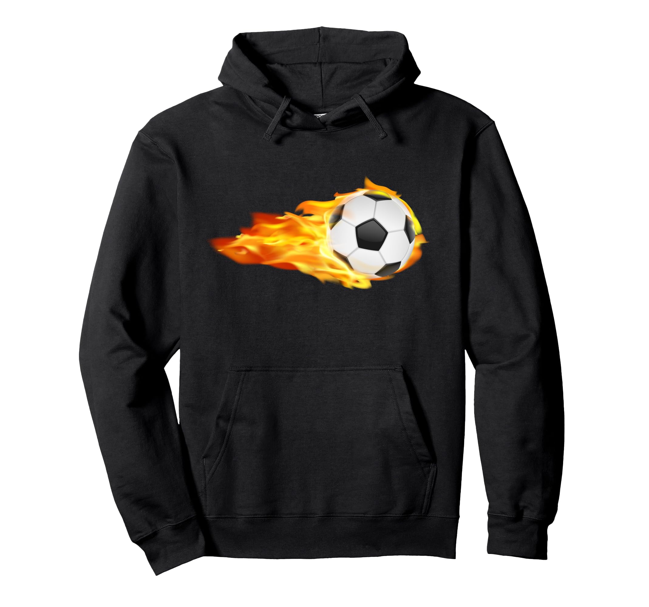 Fast Soccer Ball Fire Player Coach Hoodie - Minimalist Print Men Women - T-Shirt, Sweatshirt, Hoodie