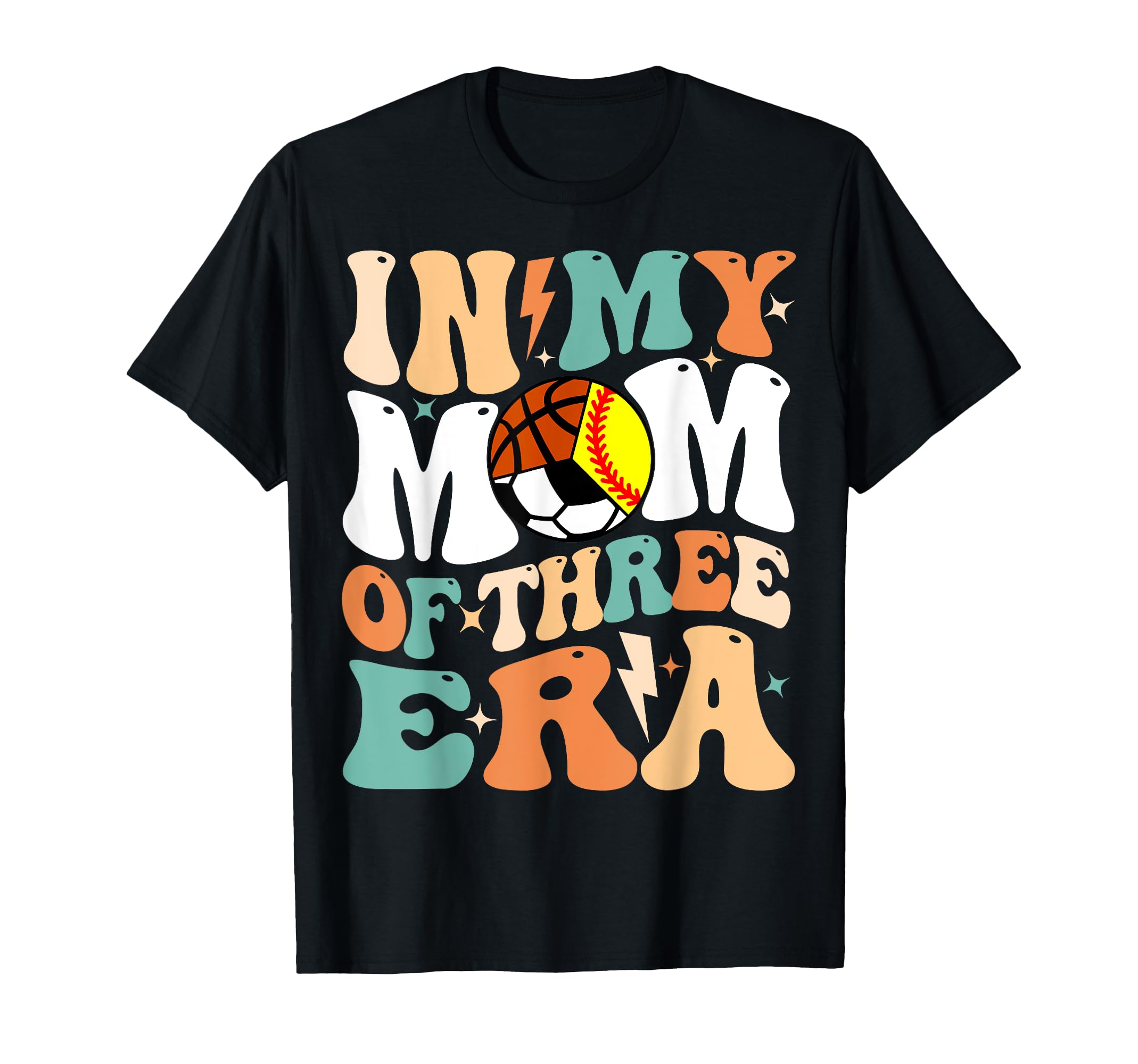 My Softball Soccer Basketball Mom Era Funny T-Shirt - Graphic Print Unisex - T-Shirt, Sweatshirt, Hoodie