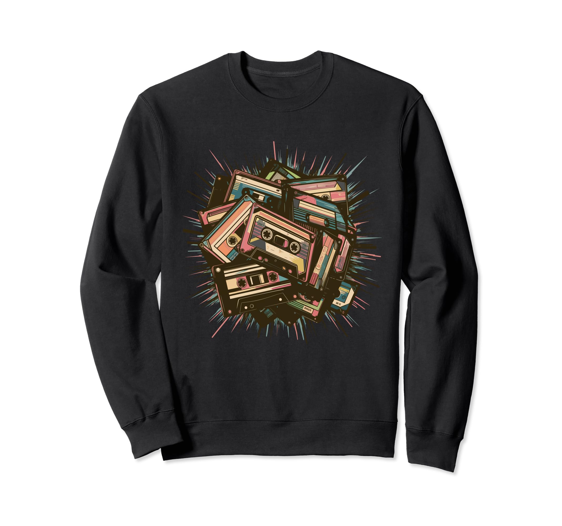 80S Cassette Cassette Tape 80S Sweatshirt - Casual Everyday Wear Men Women - T-Shirt, Sweatshirt, Hoodie