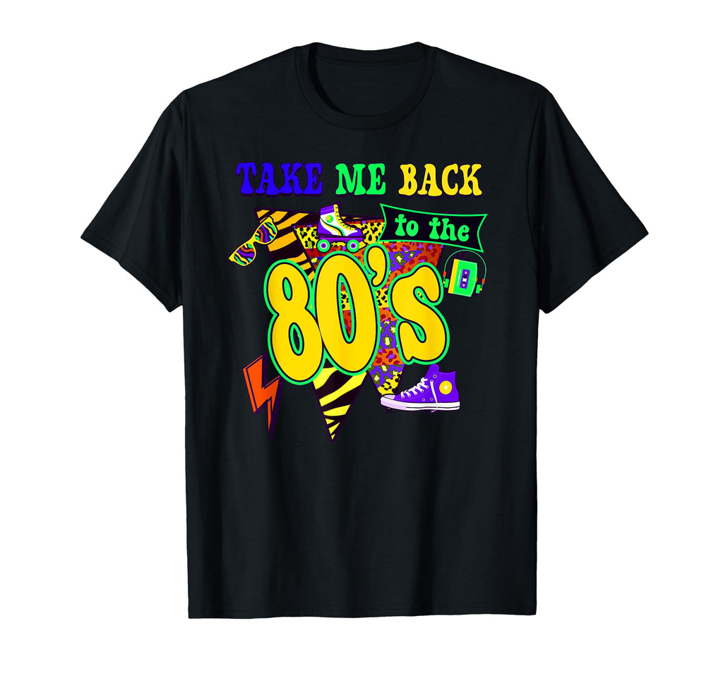 1980S Party Theme Roller Skates And T-Shirt - Custom Art Print for Adults - T-Shirt, Sweatshirt, Hoodie