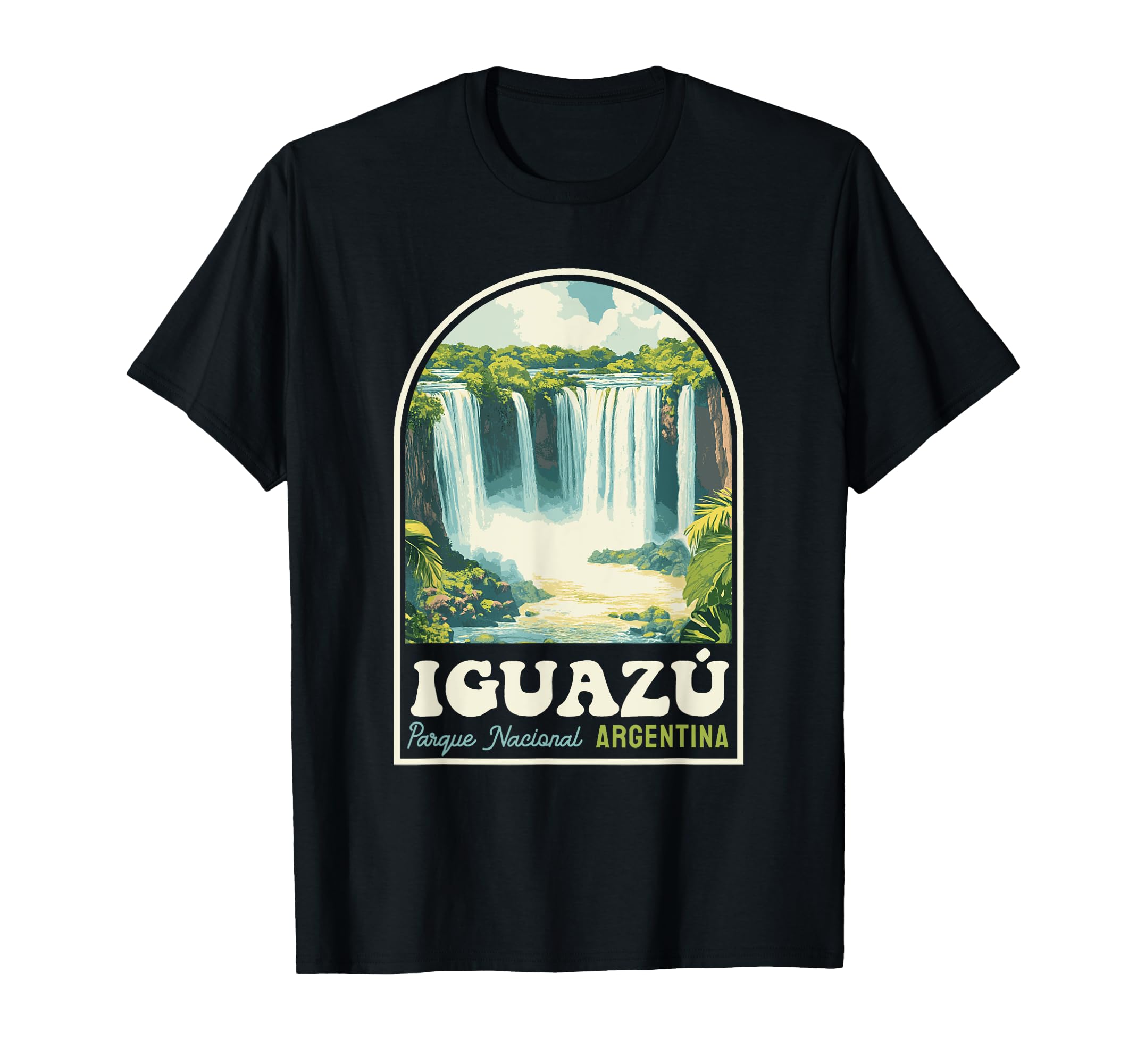 Iguaz Falls National Park Argentina T-Shirt - Custom Art Print Men Women - T-Shirt, Sweatshirt, Hoodie