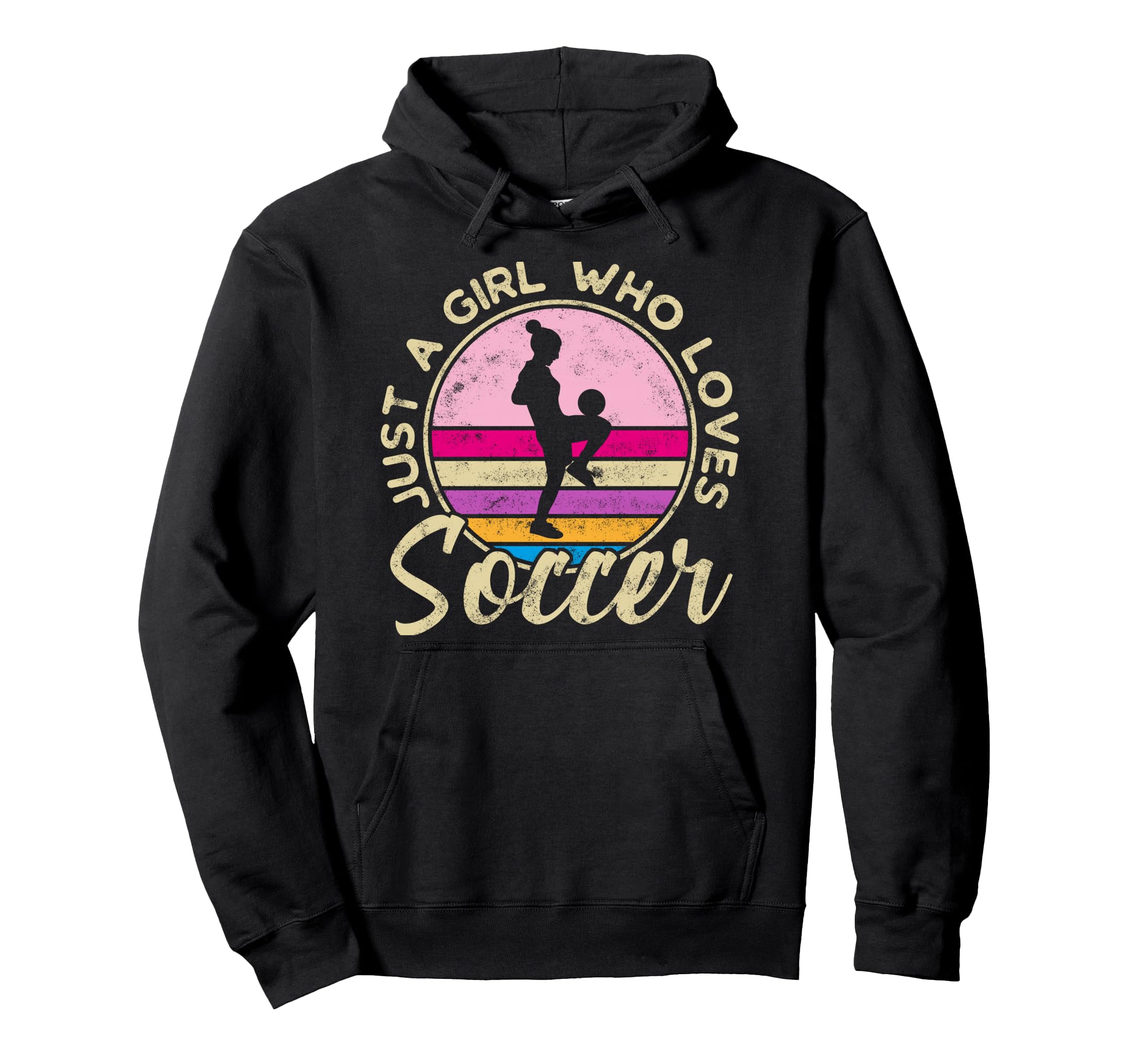 Just Who Loves Soccer Soccer Hoodie - Minimalist Print Unisex - T-Shirt, Sweatshirt, Hoodie