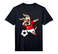 Dog Dabbing Soccer Turkey Jersey T-Shirt - Fun Novelty Design Unisex - T-Shirt, Sweatshirt, Hoodie
