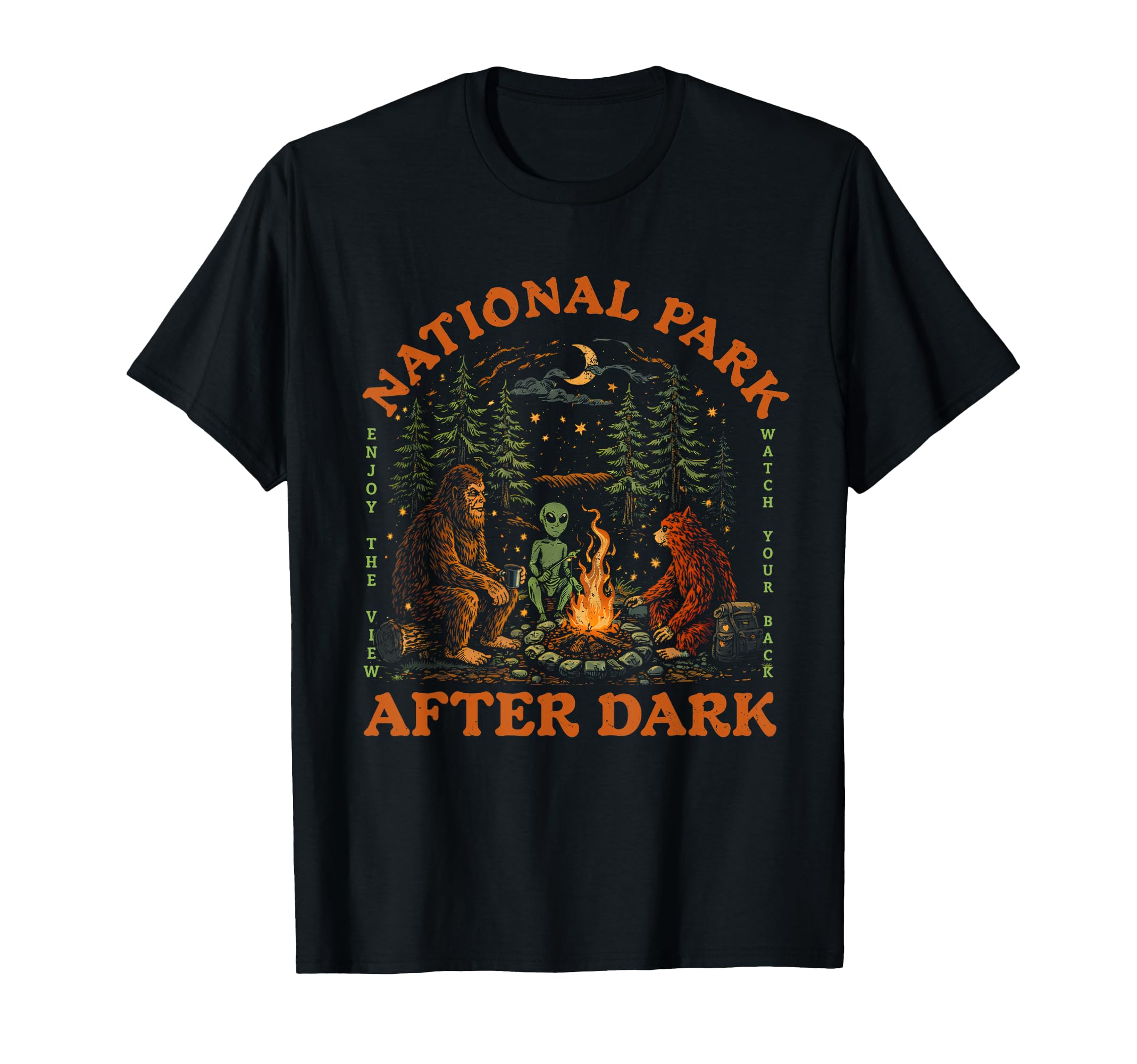 Funny National Park After Dark Womens T-Shirt - Novelty Apparel for Adults - T-Shirt, Sweatshirt, Hoodie