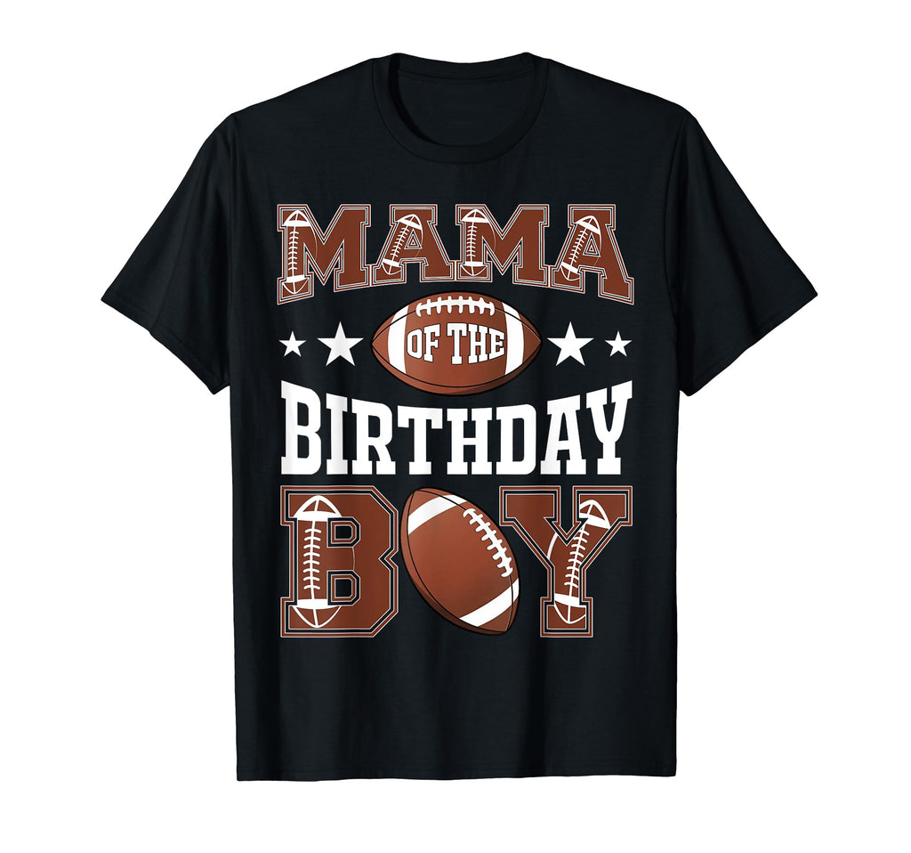 Mama Birthday Football Game Day T-Shirt - Minimalist Print Men Women - T-Shirt, Sweatshirt, Hoodie