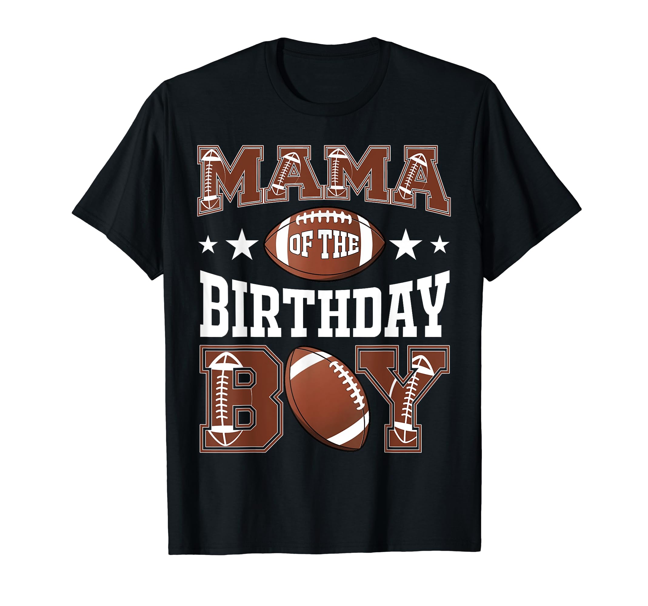 Mama Birthday Football Game Day T-Shirt - Minimalist Print Men Women - T-Shirt, Sweatshirt, Hoodie