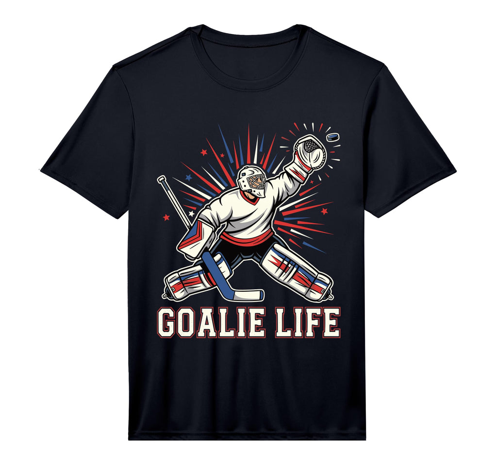 Goalie Life Ice Funny Hockey T-Shirt - Novelty Apparel for Adults - T-Shirt, Sweatshirt, Hoodie