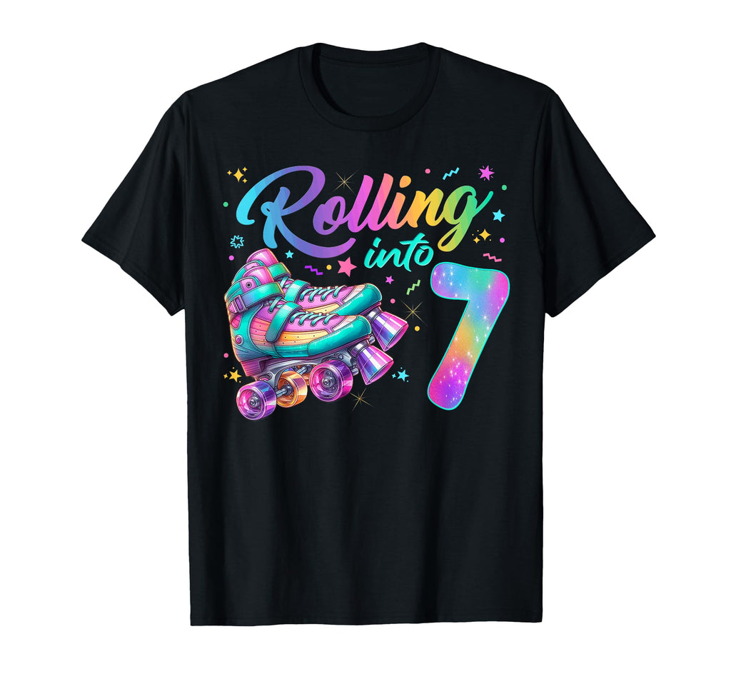 Roller Skates Birthday Skating Party T-Shirt - Aesthetic Graphic Unisex - T-Shirt, Sweatshirt, Hoodie